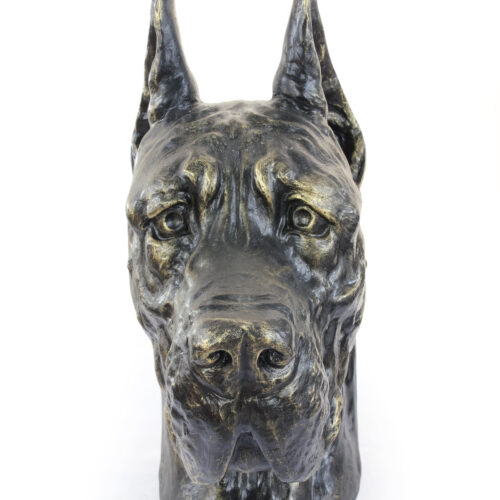 Urne pour cendres de dogue allemand - buste de chien pour jardin