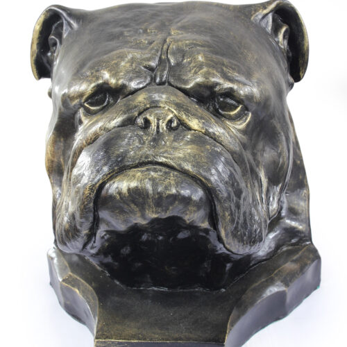 Urne pour cendres de Bulldog - buste de chien pour jardin